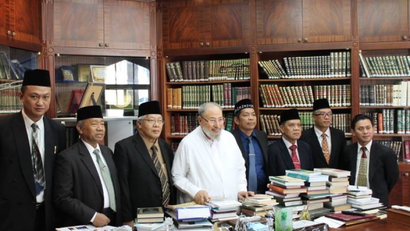 مع وفد الجامعة الإسلامية الحكومية بإندونيسيا 