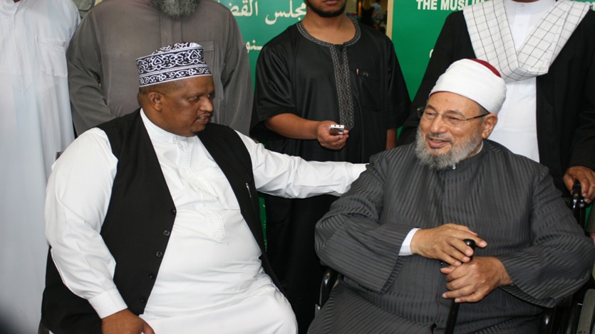 مع الشيخ إحسان هندركس رئيس مجلس القضاء الإسلامي السابق في جنوب إفريقيا