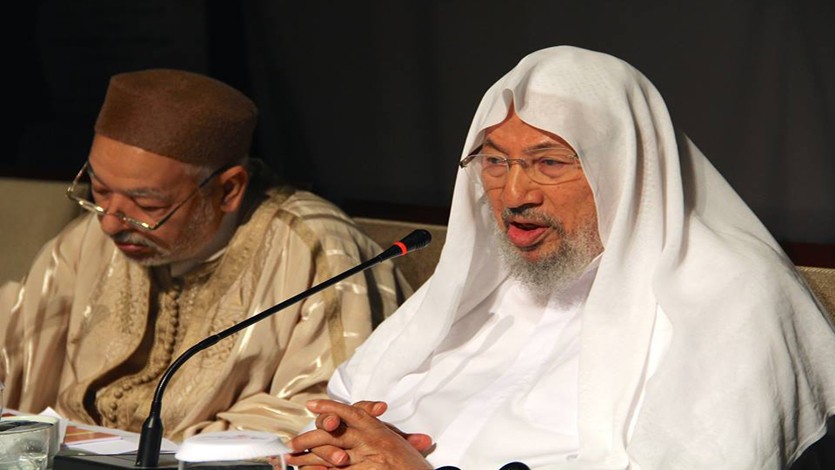 مع الشيخ راشد الغنوشي في اجتماع جمعية عمومية للاتحاد العالمي لعلماء المسلمين 