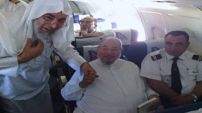 مع كابتن الطائرة ود. عبد السلام البسيوني 