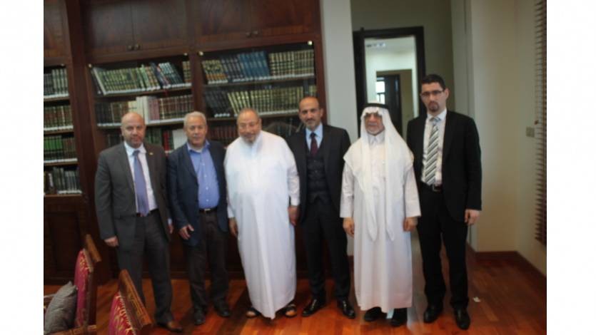 سماحة الشيخ يستقبل د.برهان غليون ود.خالد هنداوي