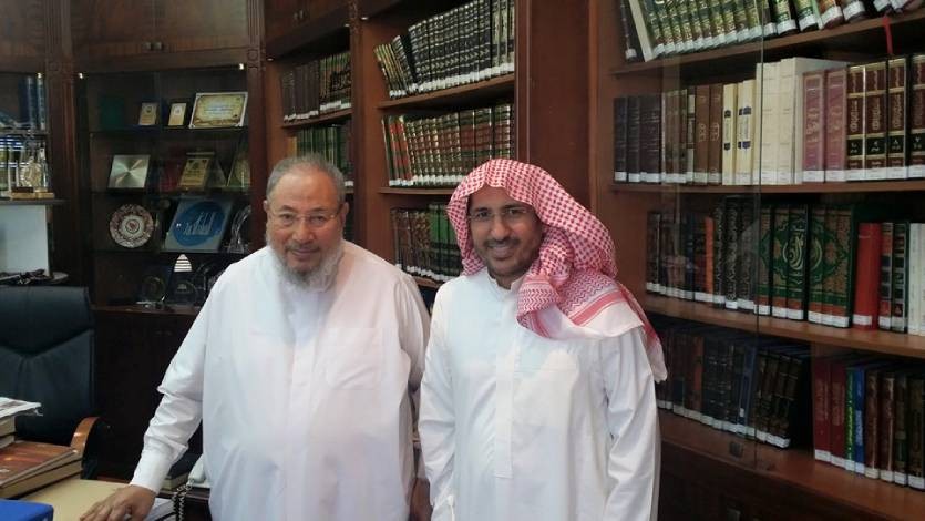 فضيلة الشيخ يستقبل د. علي العمري 